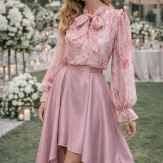 BLUSA LAÇADA ESTAMPADA