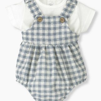 Conjunto para Bebé Vichy 2pc - Azul