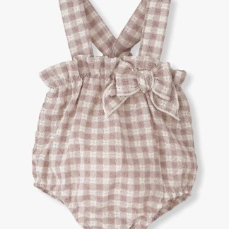 Fofo em Algodão para Bebé Menina Vichy Calamaro Baby - Rosa