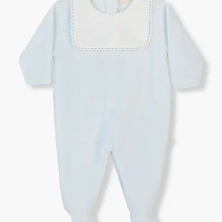 Babygrow em Veludo c/ Peitilho para Bebé - Azul