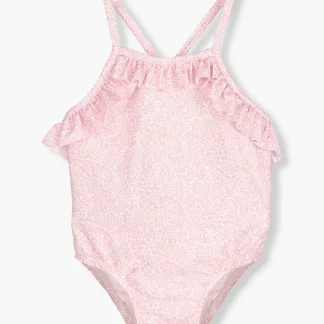 Fato de Banho Mandalas para Bebé Menina - Rosa e Branco