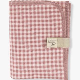 Walking Mum Muda Fraldas Dobrável I Love Vichy Pink - Rosa