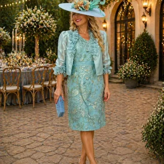 TAILLEUR VERDE ÁGUA BORDADO
