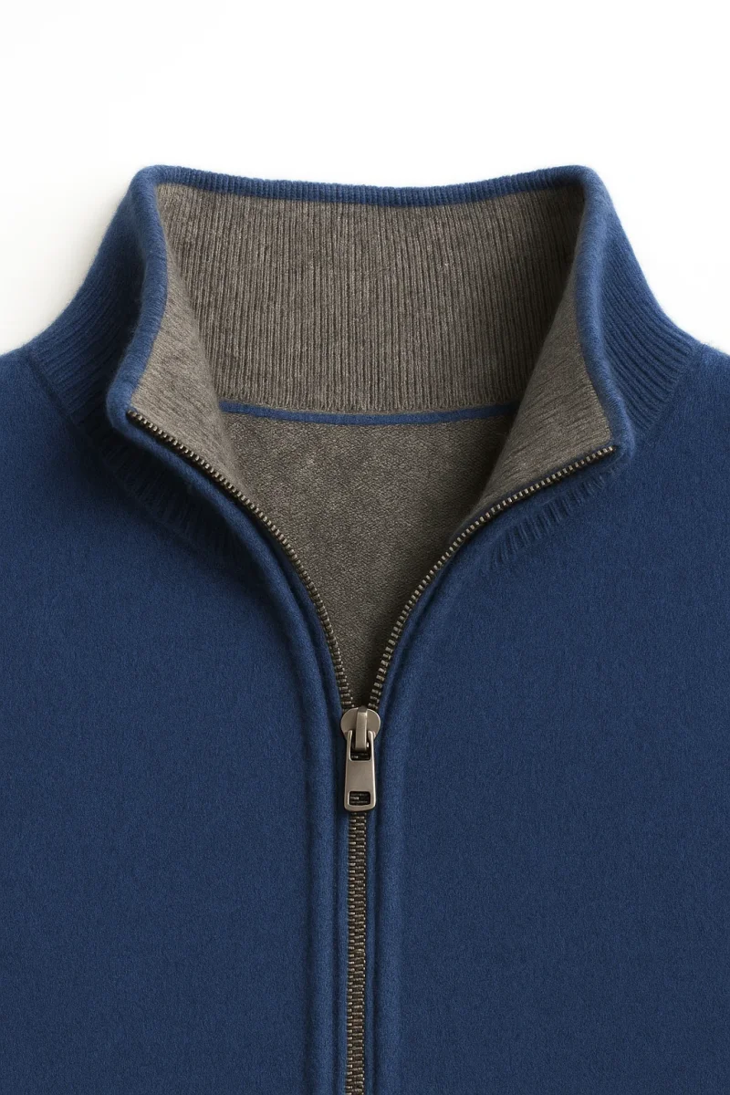 Georgio Reversible Zip Navy - Image 5