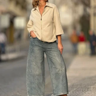 JEANS BAGGY COM BRILHO