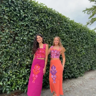 Conjunto com Padrão Floral