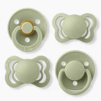 Bibs Try-it 4 Chupetas Sage Tetinas Diferentes - Verde