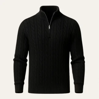 Sero Zip Knit Black