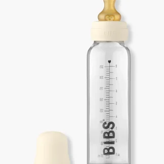 Bibs Biberão Vidro Anti-Cólicas Borracha Natural 225ml - Marfim