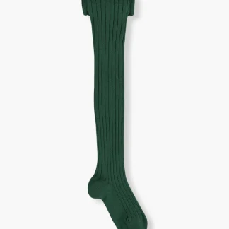 Collants Canelados em Algodão Cóndor para Bebé - Verde Garrafa