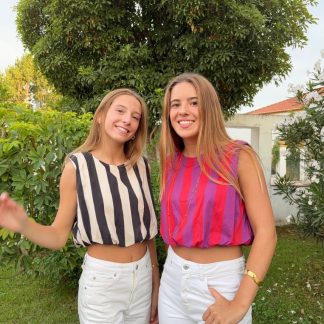 Top Cropped em Riscas