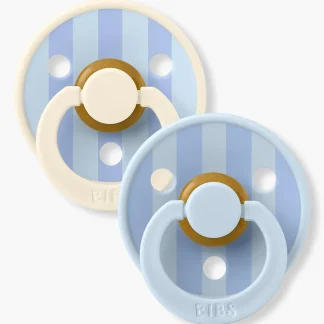 Bibs Studio Colour 2 Chupetas Baby Blue Dusty Blue Mix Latéx Redonda
