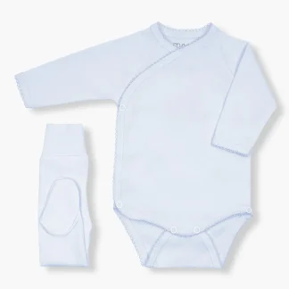 Conjunto Interiores em Algodão para Bebé - Azul