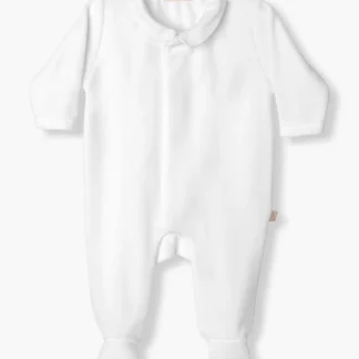 Babygrow em Veludo para Bebé Asas Anjo - Branco