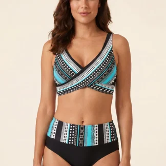 Bikini cruzado de talle alto