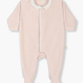 Babygrow em Veludo para Bebé Menina Asas Anjo - Nude