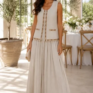 CONJUNTO ELEGANTE  EM LINHO
