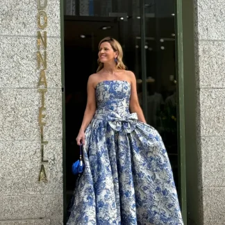 VESTIDO DO LAÇO BROCADO