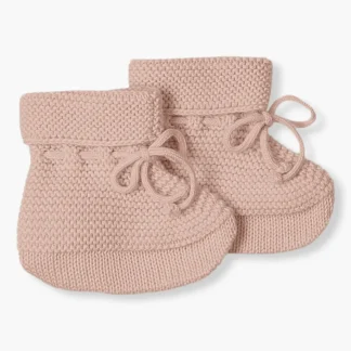 Carapins Malha de Algodão Orgânico Bebé Menina - Rosa Velho