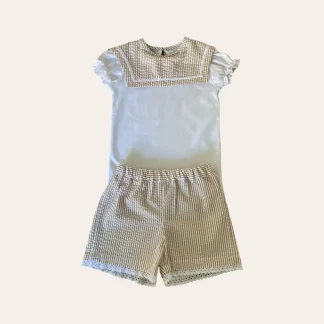 Conjunto T-shirt/calções marinheiro