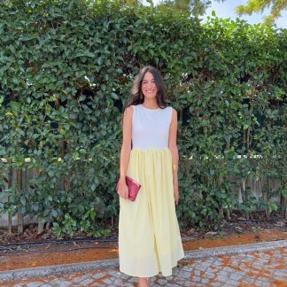 Vestido de Cavas Bicolor