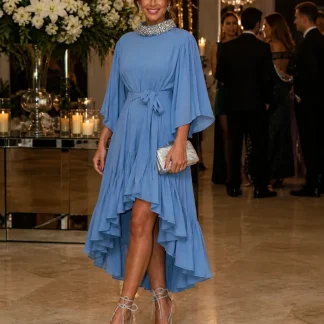 VESTIDO AZUL MIDI