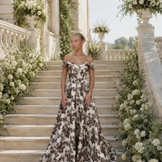 VESTIDO BALÃO BROCADO