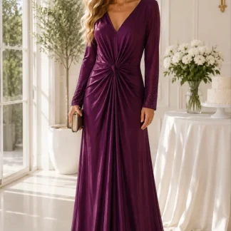 VESTIDO LONGO BERINGELA
