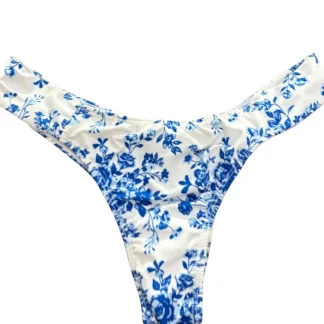 Cueca Biquini Blue Roses