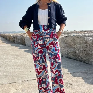 Pants Illetes Paisley Blue
