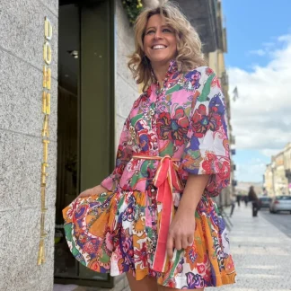 VESTIDO ESTAMPADO CURTO