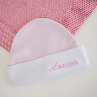 Gorro de algodão c/ faixa branca
