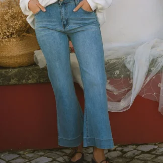 Calça de ganga