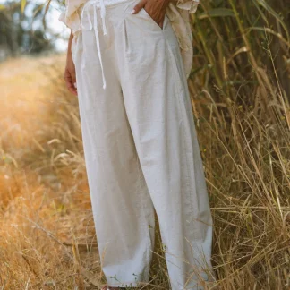 Calça de linnho