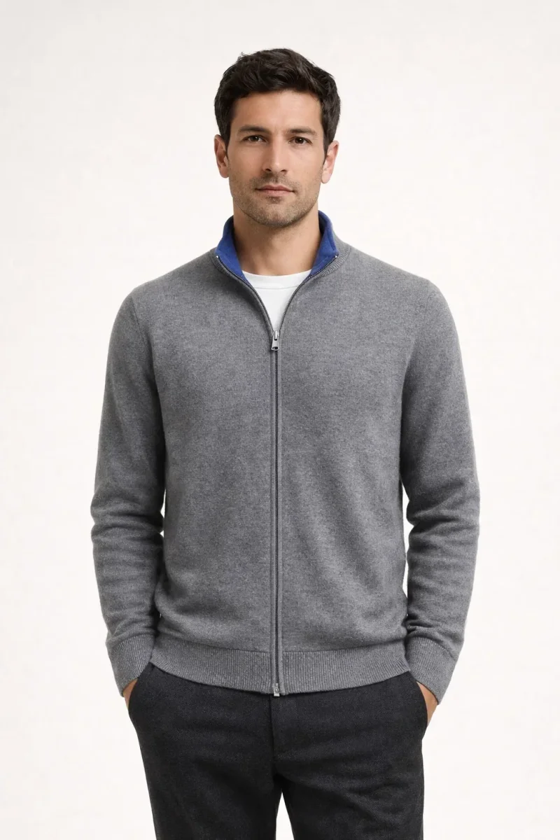 Georgio Reversible Zip Navy - Image 7