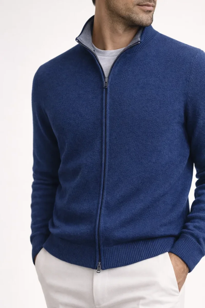 Georgio Reversible Zip Navy - Image 4